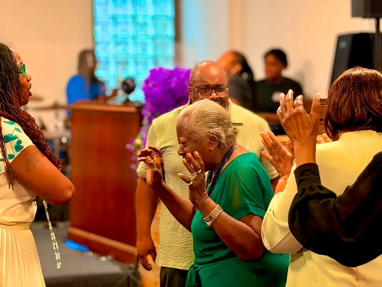 Unity Temple worship service.