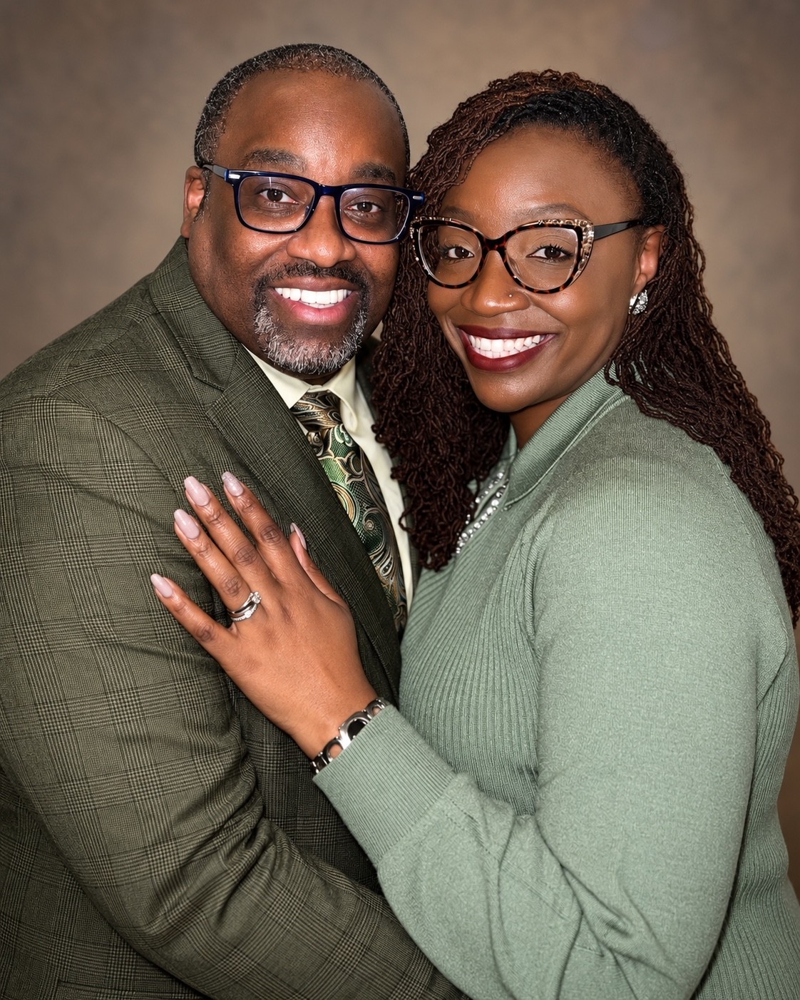 Superintendent Bryan Harris and Dr. Allashia Smith-Harris.